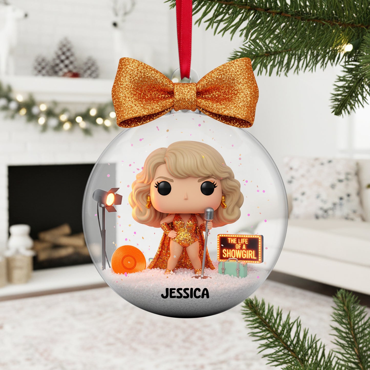 Sparkling Stage Ornament - Personalized Christmas Gifts For Music Lovers 05PGLU090925