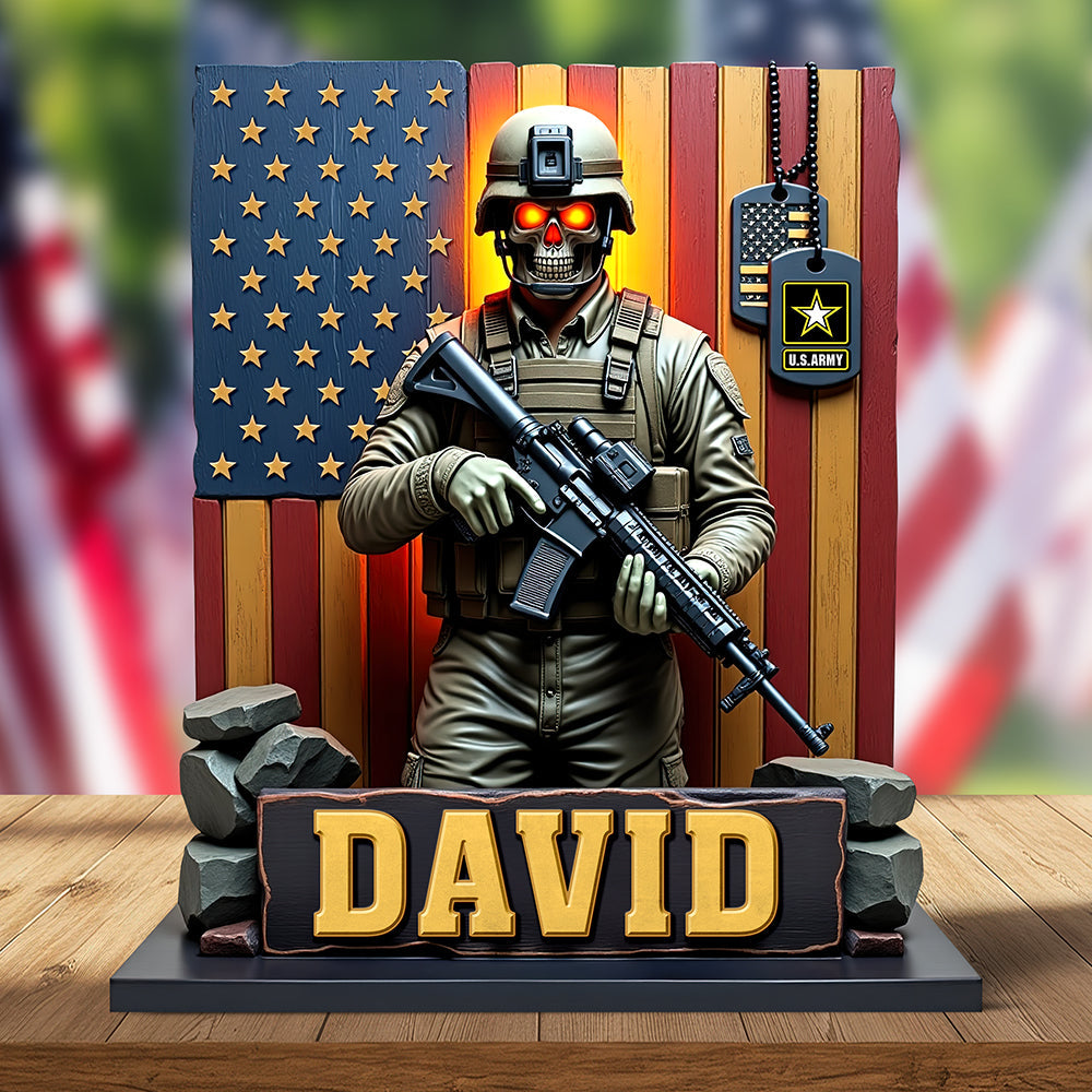 Veterans Military Plaque- Personalized Gifts For Veteran 04toqn170425 - Shaped Plaques - GoDuckee