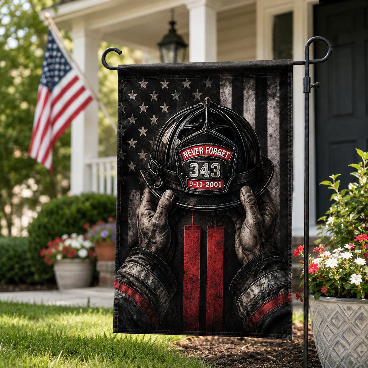Heroic Firefighters Thank For The Sacrifices Memorial Garden Flag 02qhdh040826