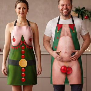 Spicy Christmas Costumes Aprons, Personalized Gifts For Couple 04qhqn200826