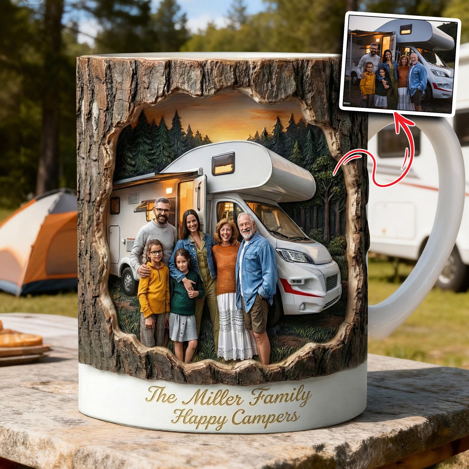 Camping Coffee Mug - Custom Photo Gifts 04hulu311225