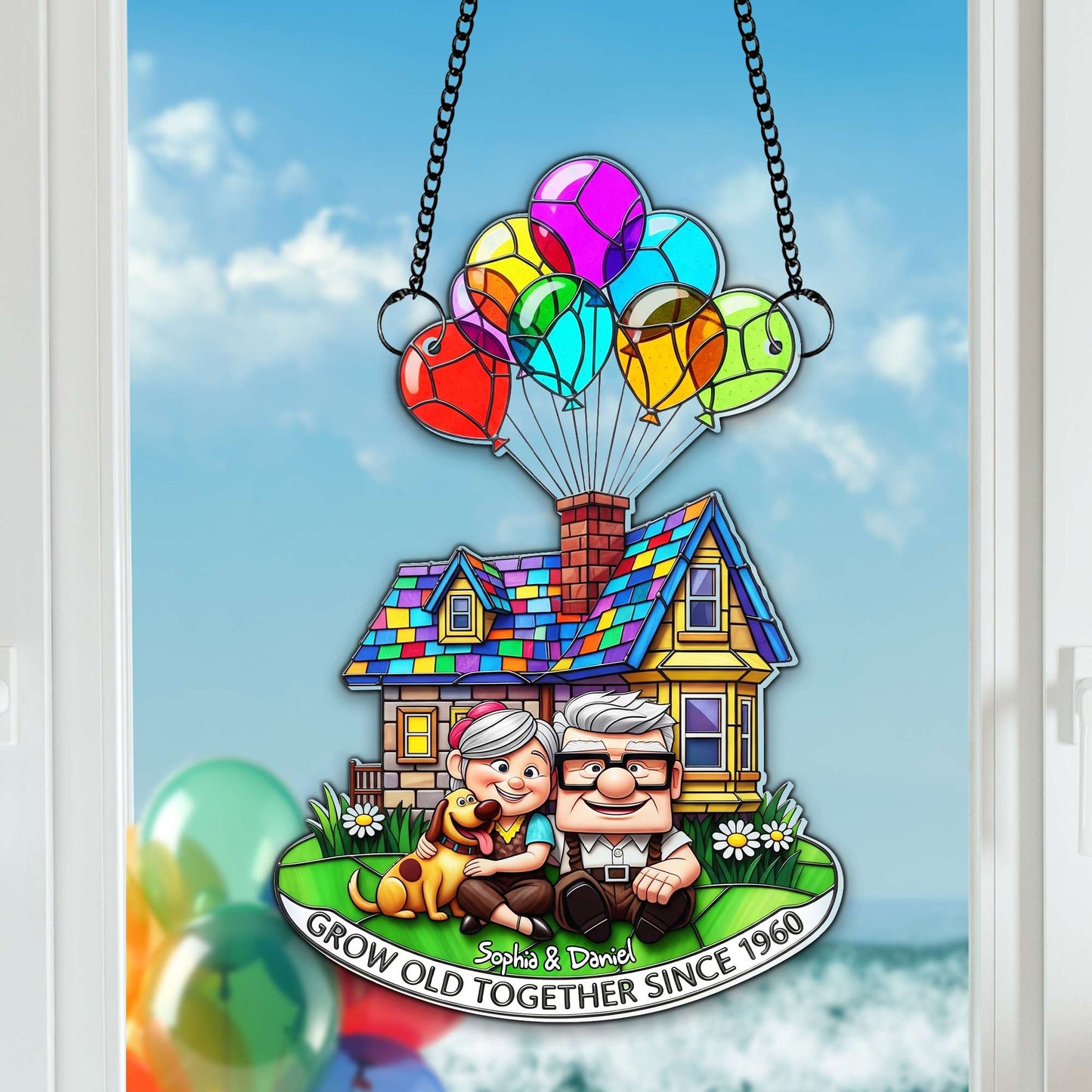 Grow Old Together Suncatcher - Personalized Anniversary Gifts For Old Couples 07OHLU140725