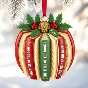 Personalized Gifts For Book Lovers Christmas Ornament 02hytn171125