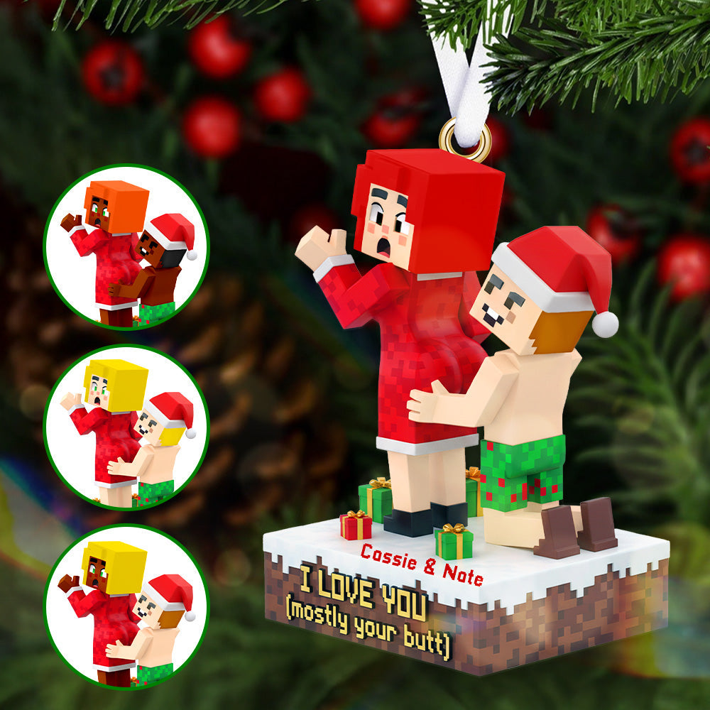 Personalized Gifts For Christmas, Lego Funny Couple Acrylic Ornament 01namg120925-Homacus