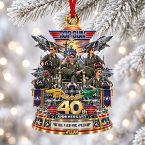 Flying Proud For 40 Years Acrylic Ornament - Personalized Christmas Gift 06ohdh170926