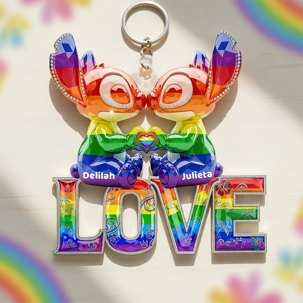 Lgbt Experiment Couple Keychain Personalized Gifts For Couple 031ohdt230525-Homacus