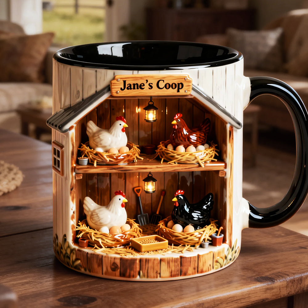 Chicken Farm Coffee Mug - Personalized Gifts For Farmer 02ohta311225