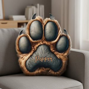 Dog Paw Shaped Pillow Personalized Gifts For Dog Lovers 01hutn081125