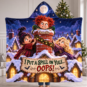 Macabre Spell Sisters Whimsical Christmas Night Hood Blanket - Personalized Christmas Gifts 05hadt241026