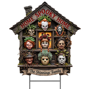 Spooky Home Yard Sign - Personalized Gifts For Halloween 04paqn110826