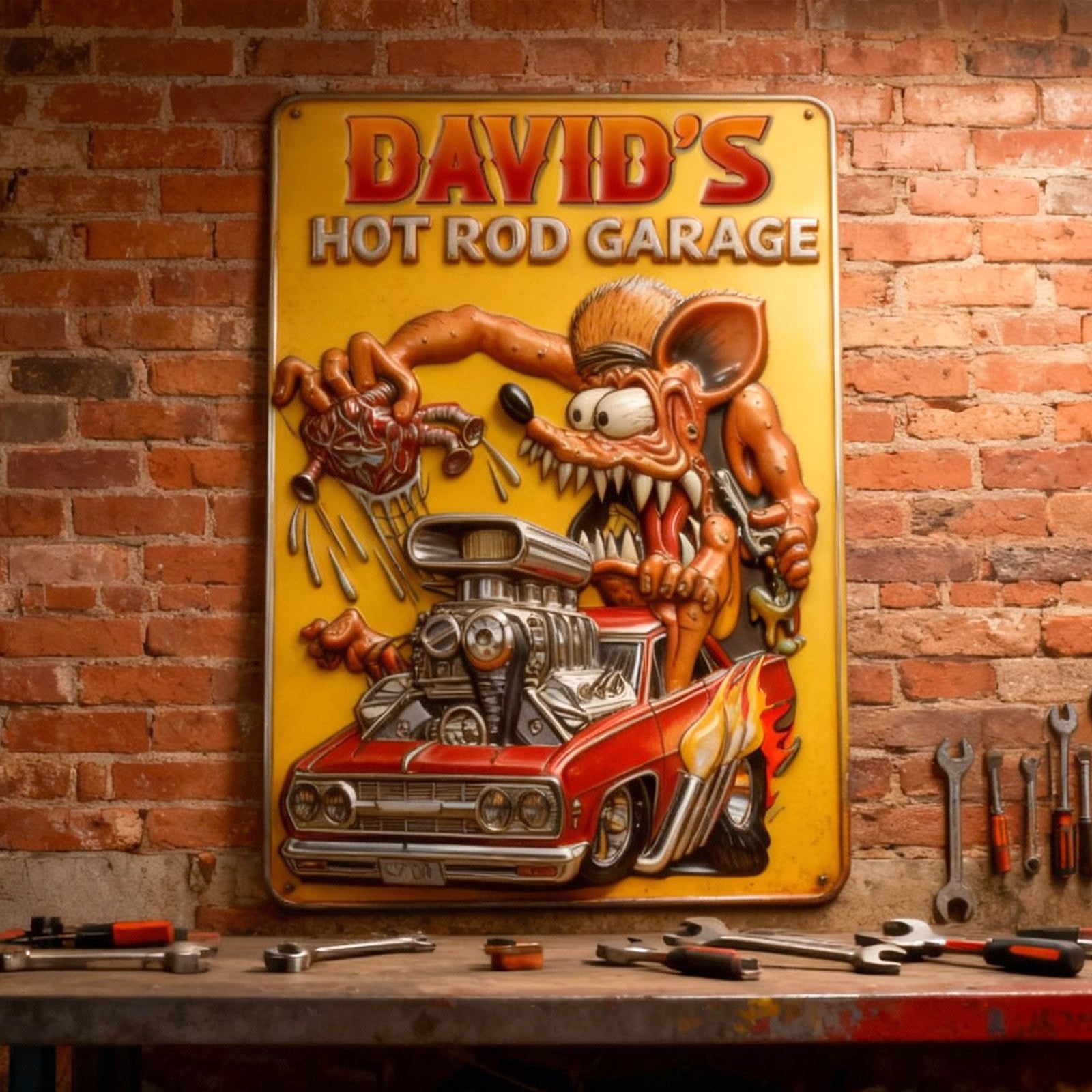 Personalized Gifts For Hot Rod Lovers Metal Sign 01totn160126