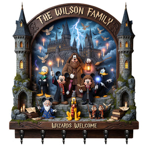 Enchanted Castle Acrylic Key Hanger – Personalized Gifts For Family 03naqn040826