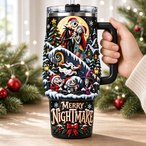 Christmas Horror Couple 40oz Tumbler Personalized Gifts For Couple 07tyqn061026