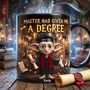Master Has Given Me A Degree - Celebrate Graduation Heat Changing Mug - Personalized Gifts For Graduates 03nata070526