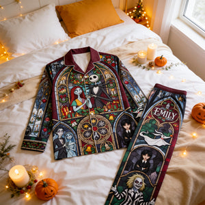 Spooky Pajama Set - Personalized Gifts For Halloween 04hadt290826