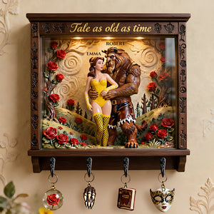Romantic Couple Acrylic Key Hanger - Personalized Gifts For Couple 03TGDT260126