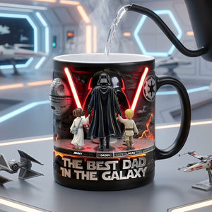 The Best Dad In The Galaxy Coffee Mug - Personalized Father's Day Gifts 02TYTN160526