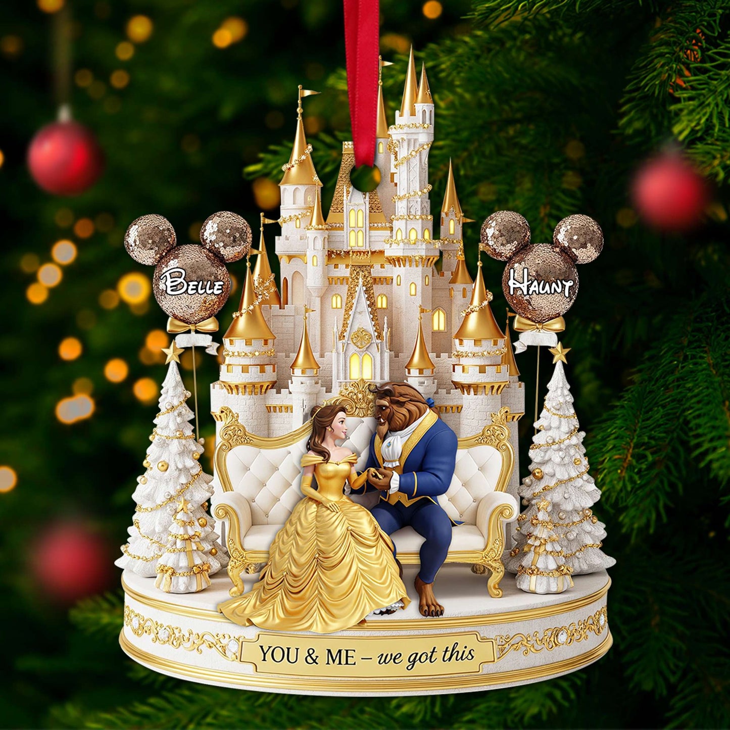 Timeless Tale Couple Ornament - Personalized Christmas Gifts For Couple 06OHLU180825