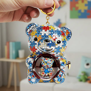 Mama Bear Autism Keychain - Personalized Gifts For Mom 02tgta050226