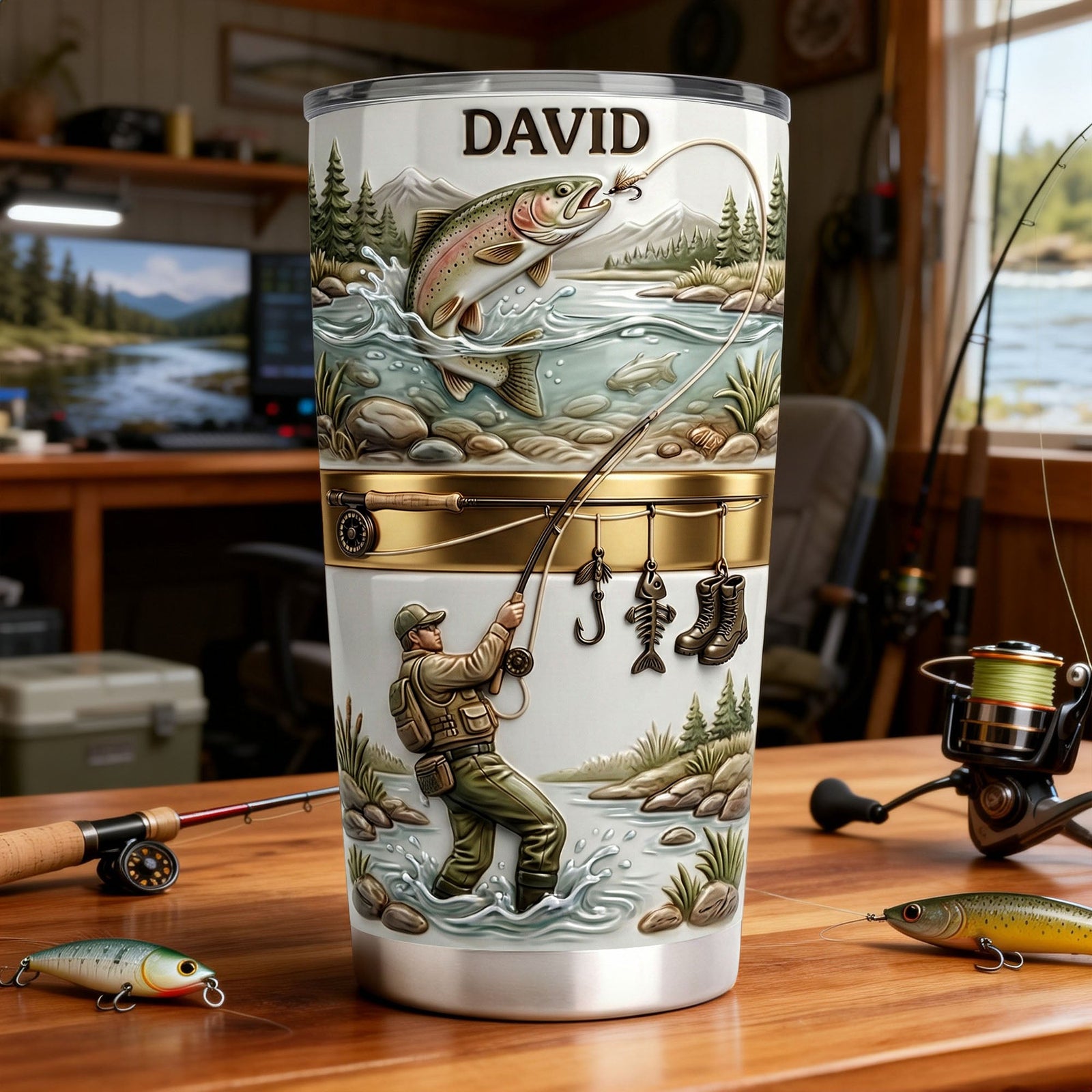 Lake Days Fishing Tumbler - Personalized Gifts For Fishing Lovers 01PALU200126