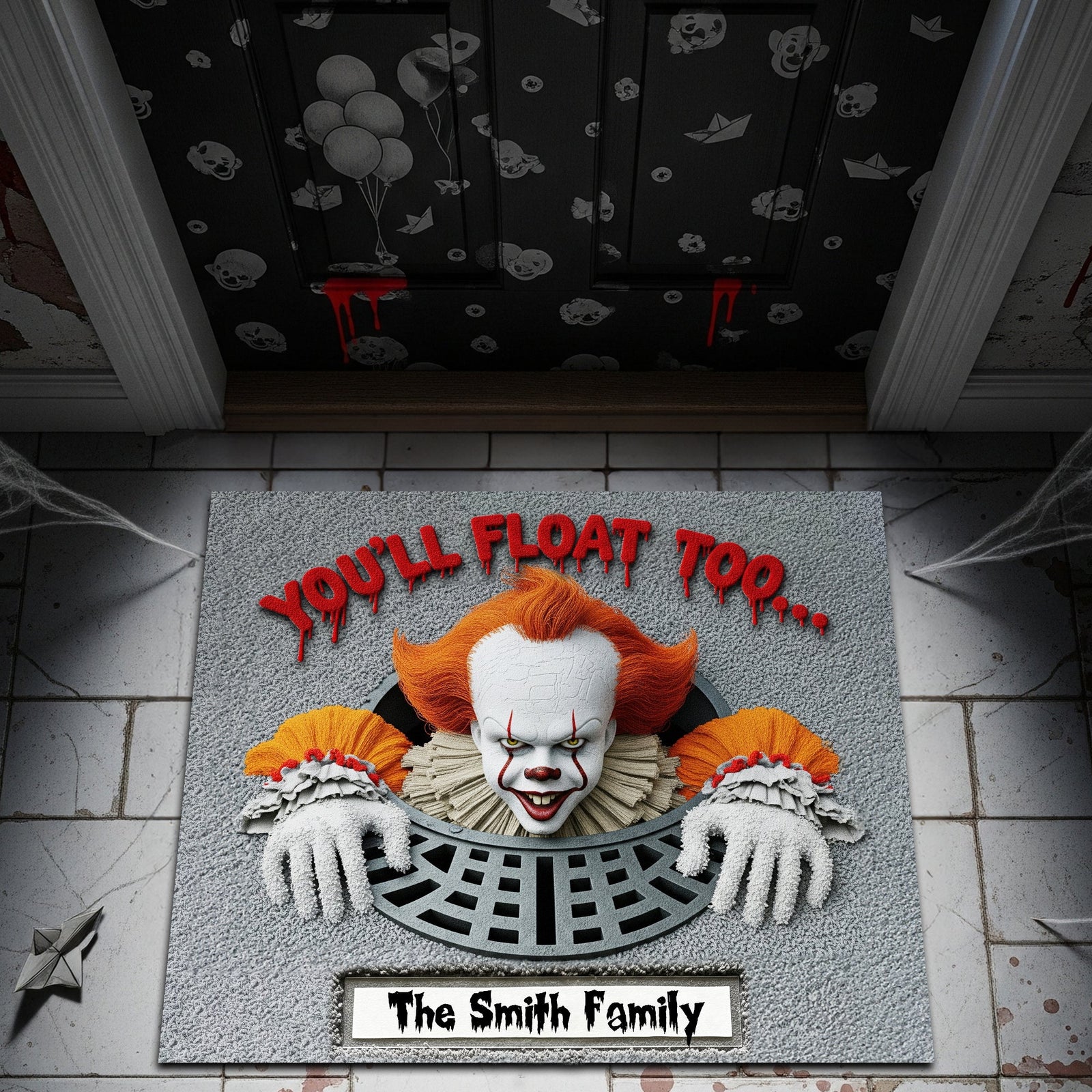 Horror Sewer Halloween Doormat - Personalized Gifts For Movie Fans 02OHLU150825