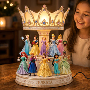 Lovely Fairy Tale Princesses Light Box - Personalized Christmas Gifts 09natn211026
