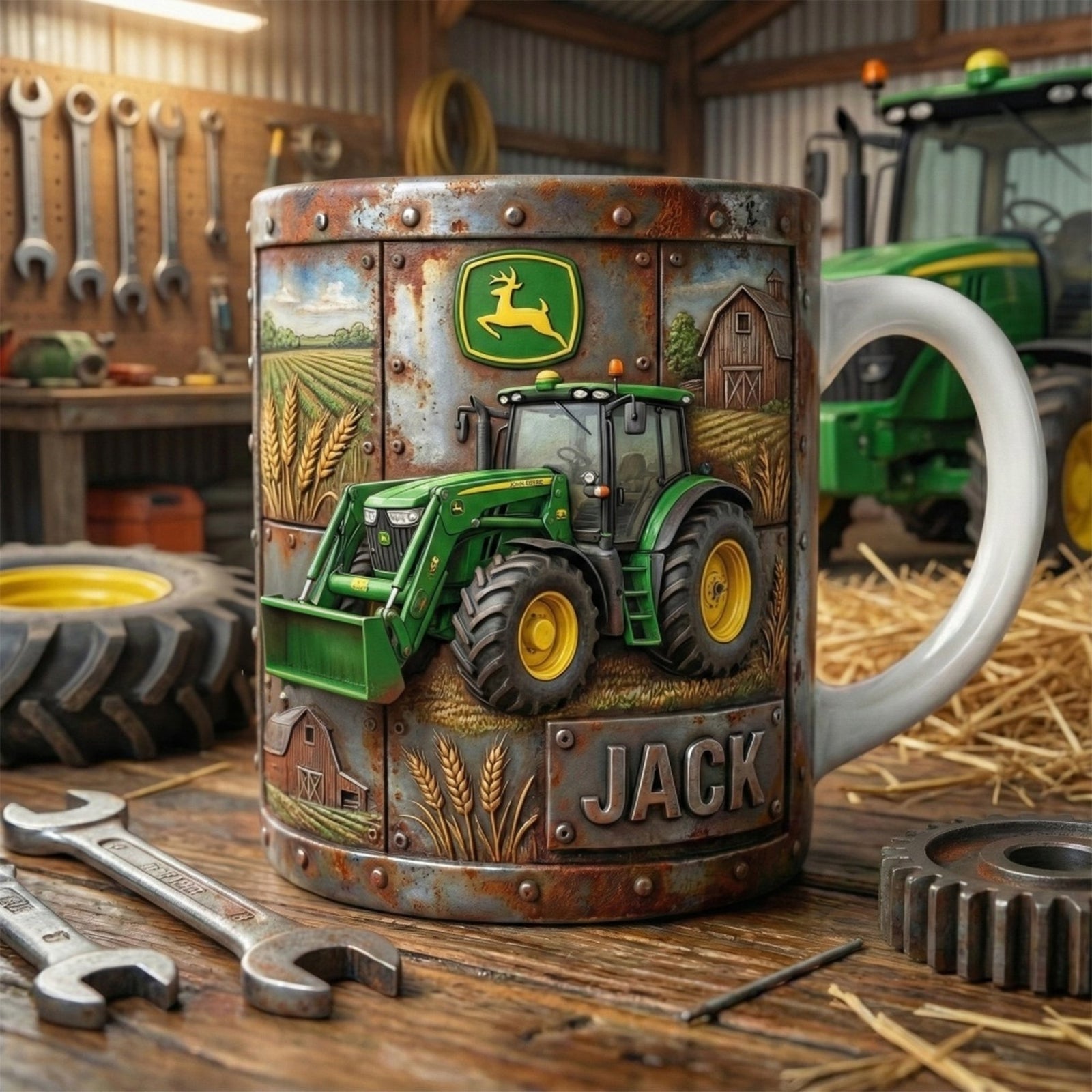 Tractor Mug - Personalized Gifts For Farmers 03tglu171225