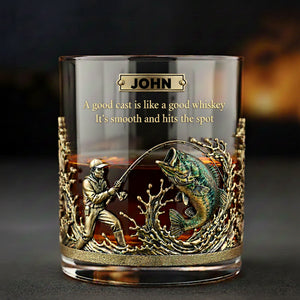 Fishing Time Drinking Glass - Personalized Gifts For Fishing Lovers 08hylu051225-Homacus
