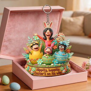 Happy Easter Day Mom Keychain - Personalized Gifts For Mom 05pamg130326