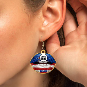 Personalized Gifts For Football Lovers Acrylic Earrings 04hutn160625