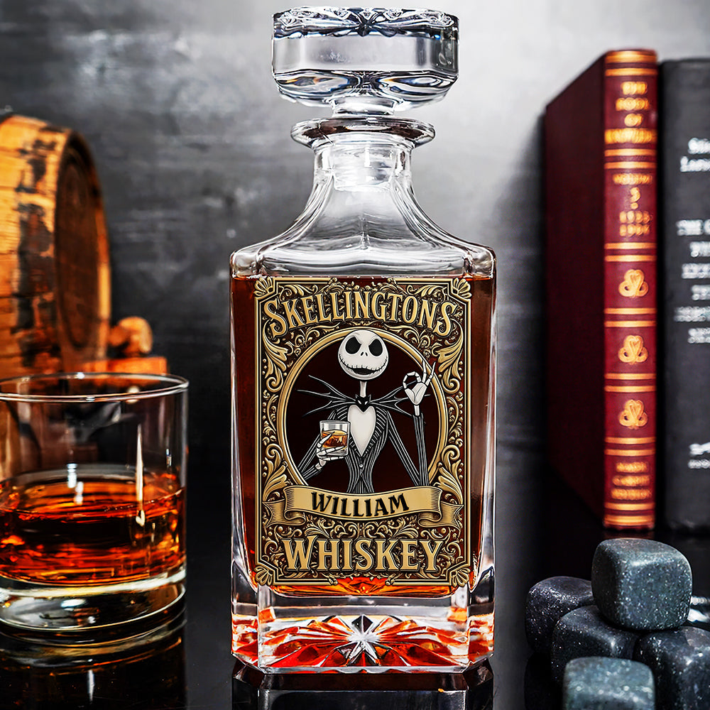 Creepy Cool Whiskey Decanter Set - Personalized Gifts For Him 02PAQN200825