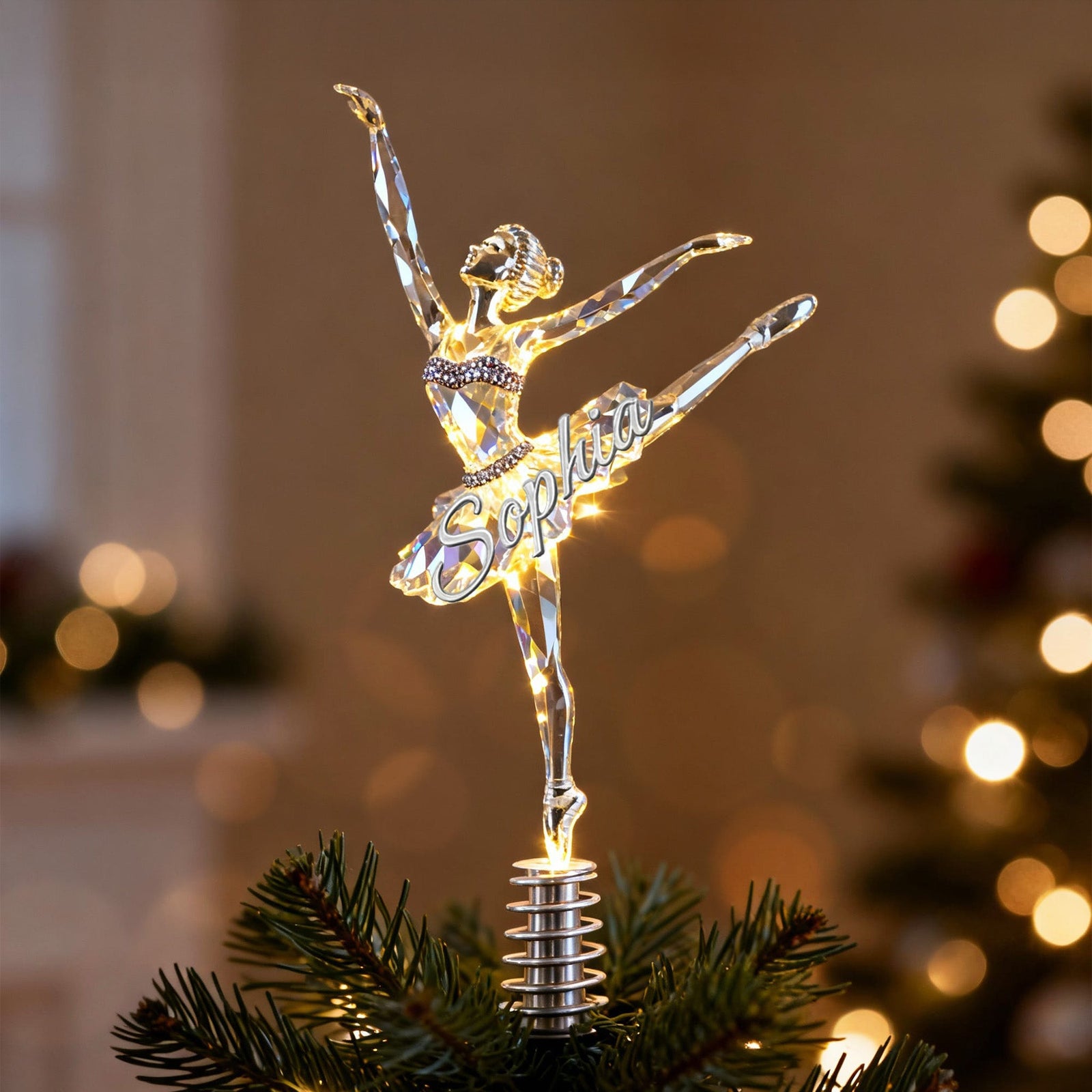 Charming Ballet Tree Topper, Personalized Gifts For Ballerina 04qhmg191125