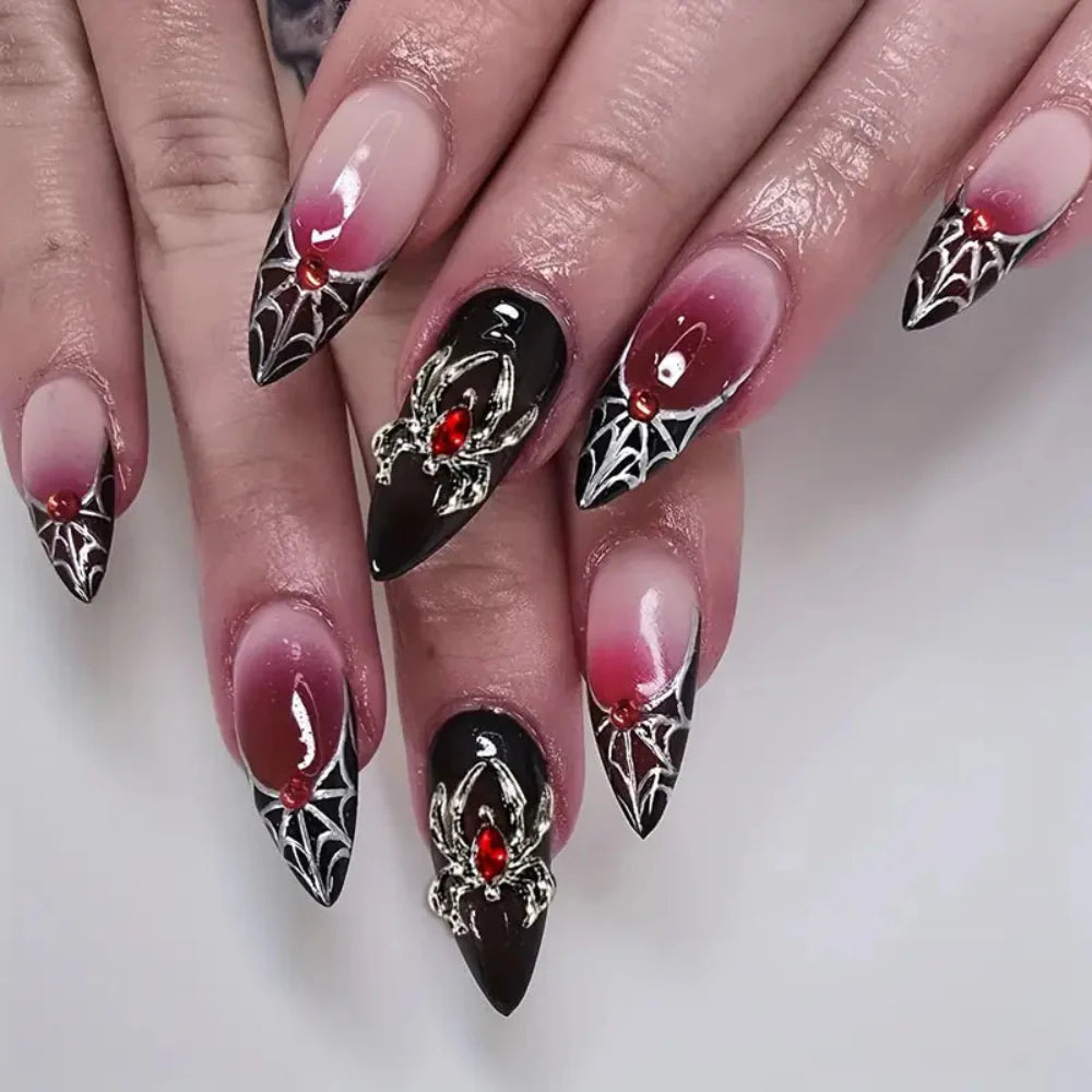 Halloween Gifts For Her Almond Shaped Press-On Nails 01acxx200825-Homacus