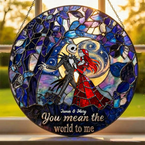 Romantic Couple Stained Glass - Personalized Gifts For Couple 03TOTN080126
