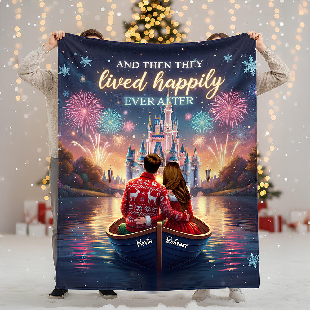 Happy Couple Blanket Personalized Gifts For Couple 06HUDT201125