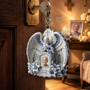 Angel Memorial Keychain - Custom Photo Gifts For Heaven 02PALU280226