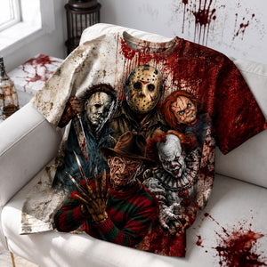 Bloody Horror 3D Shirt - Personalized Gifts For Horror Lovers 05nalu110826