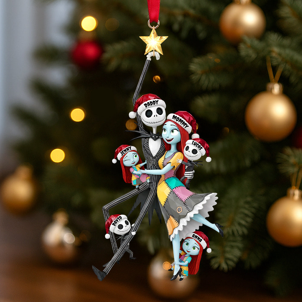 Spooky Playful Family Tree Ornament, Personalized Gifts For Family 03qhtn260925