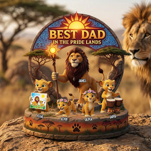 King of Our Wild Family Acrylic Plaque - Personalized Gifts For Dad 02TYTA140526