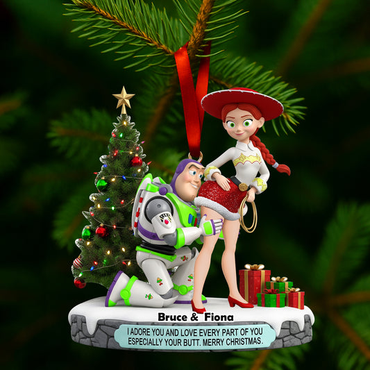 Playful Animated Ornament - Personalized Gifts For Couple 07ohlu150925