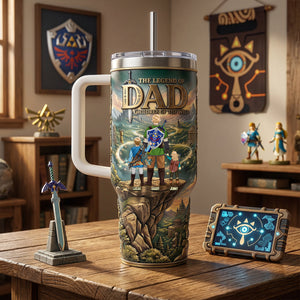 The Legend Of Dad Tumbler Handle - Personalized Gifts For Dad 04NATN170426