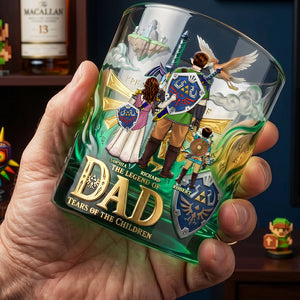 Celebrate Dad Wins Round Glass, Personalized Gifts For Dads 01qhdt290426