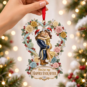 Deep In Love Christmas Ornament, Personalized Gifts For Couple 03qhtn160926