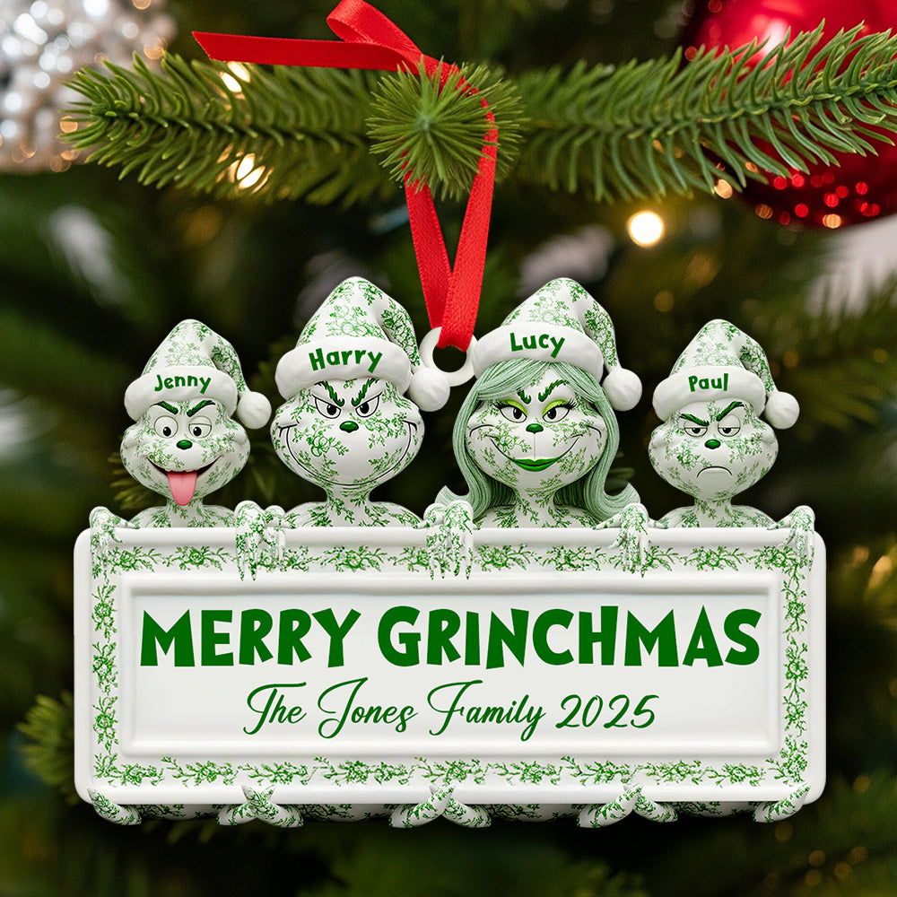 Vintage Christmas Family Ornament Personalized Gifts For Family 02OHDT150925