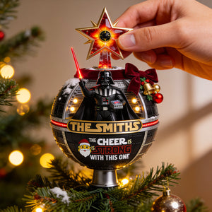 Empire Celebrates The Holidays Tree Topper - Personalized Christmas Gifts For Family 04hadt190826