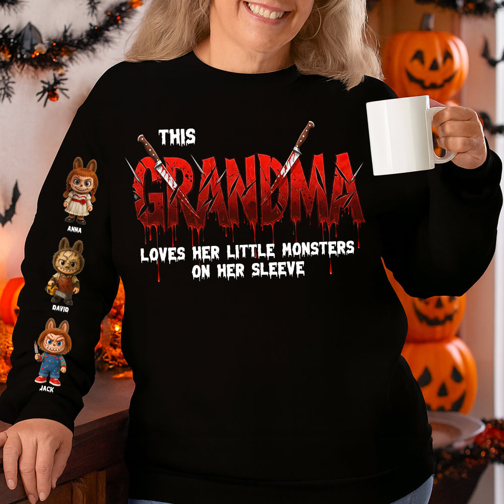 Spooky Grandma Shirt - Personalized Gifts For Grandma 02natn120825