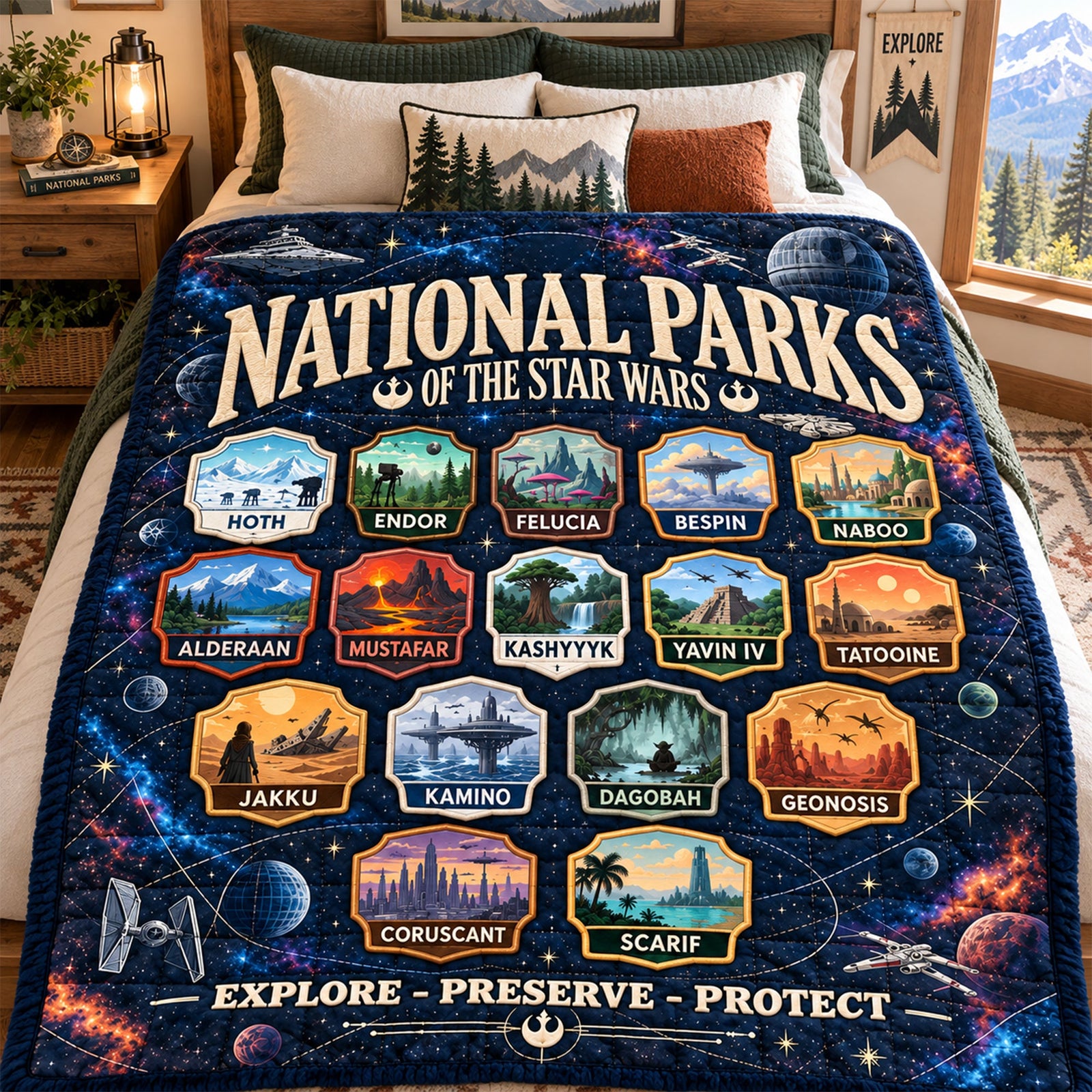 Space Adventure Blanket - Personalized Gifts 01nalu061026