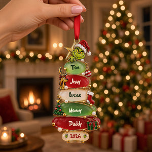 Christmas Tree Ornament - Personalized Gifts For Family 02patn220926