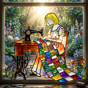 Mom’s Sewing Corner Suncatcher - Personalized Gifts For Mom 04OHTN250326