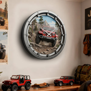 Adventure Off-Road Car Wall Clock - Personalized Gifts For Off-road Lovers 02KILU231225